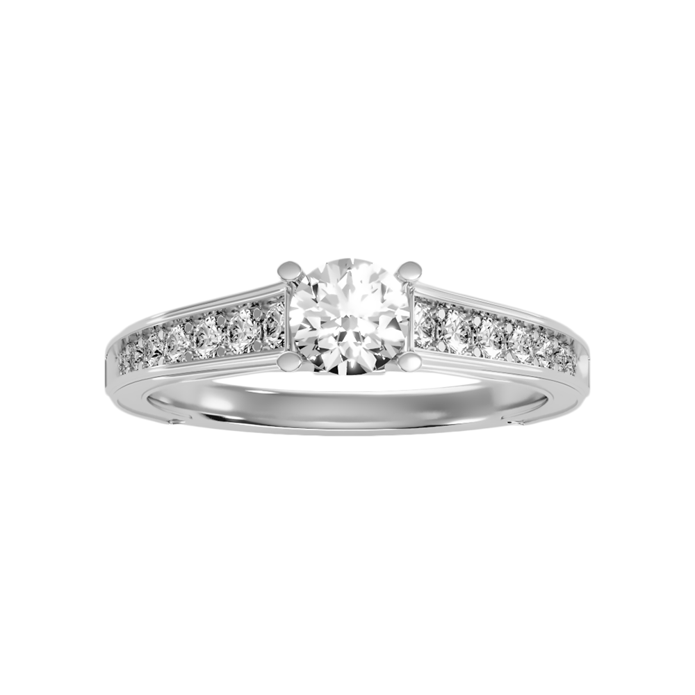 Rica Solitaire Ring In 925 Sterling Silver - Six