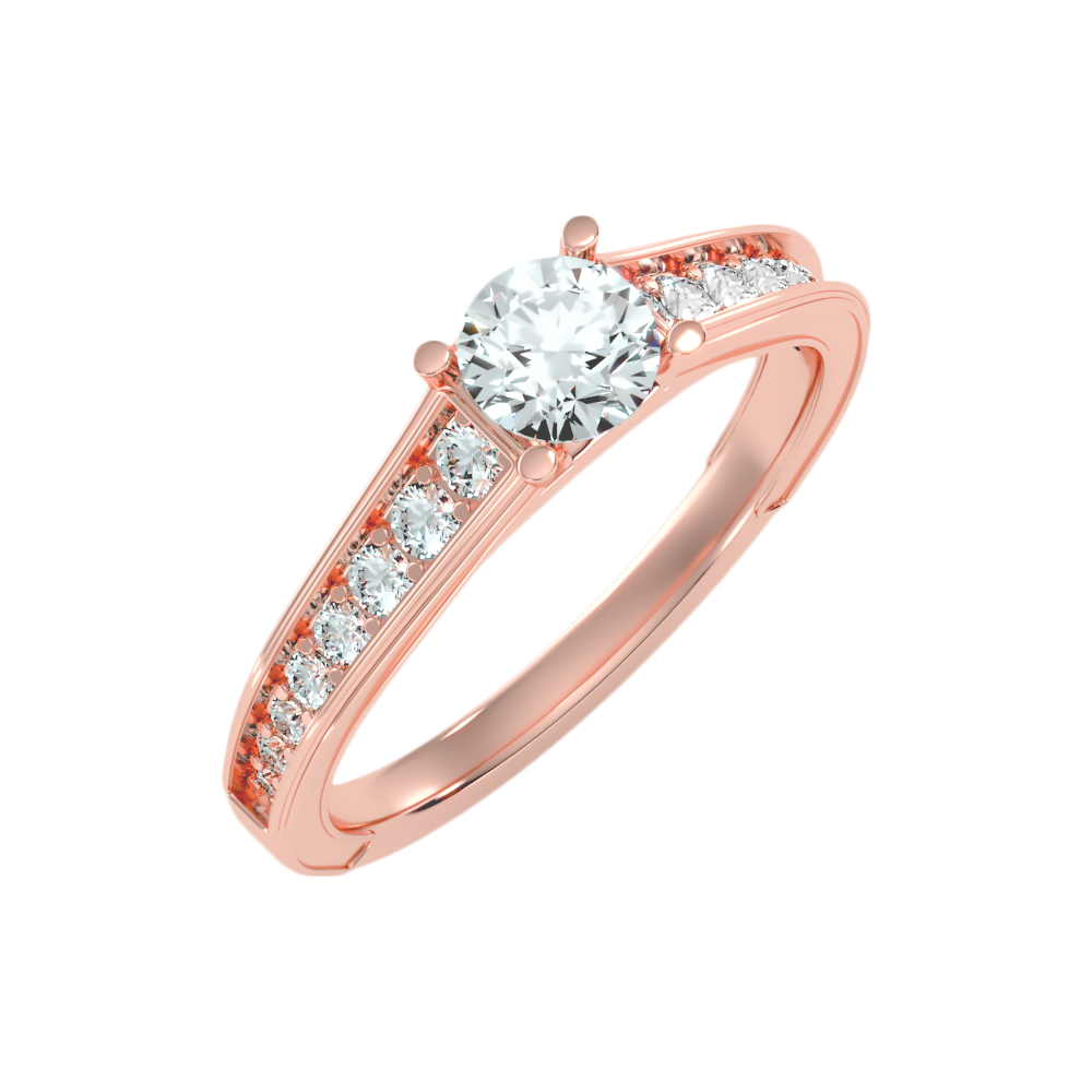 Rica Solitaire Ring In 925 Sterling Silver - Nine