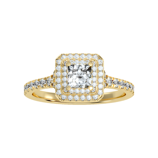 Rich Solitaire Ring In 925 Sterling Silver - Two