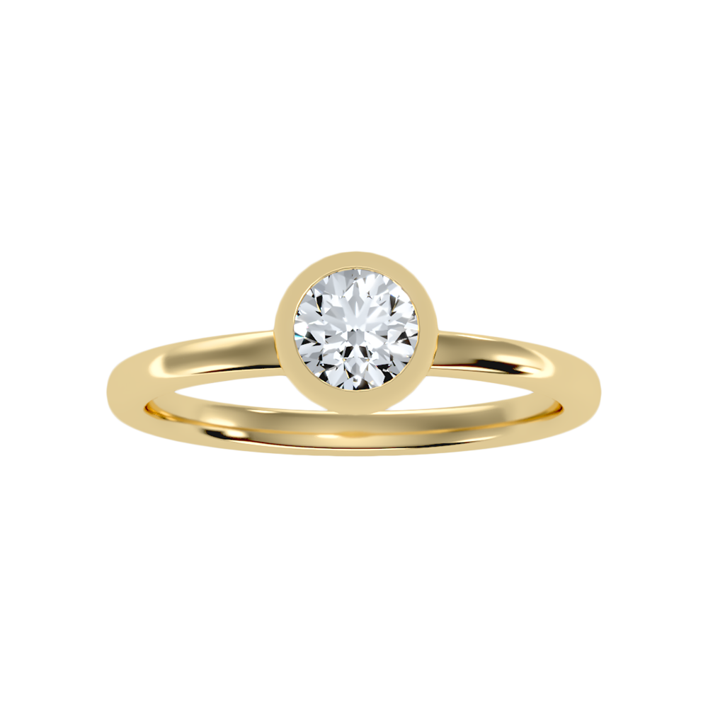 Riparian Solitaire Ring In 925 Sterling Silver - Ten