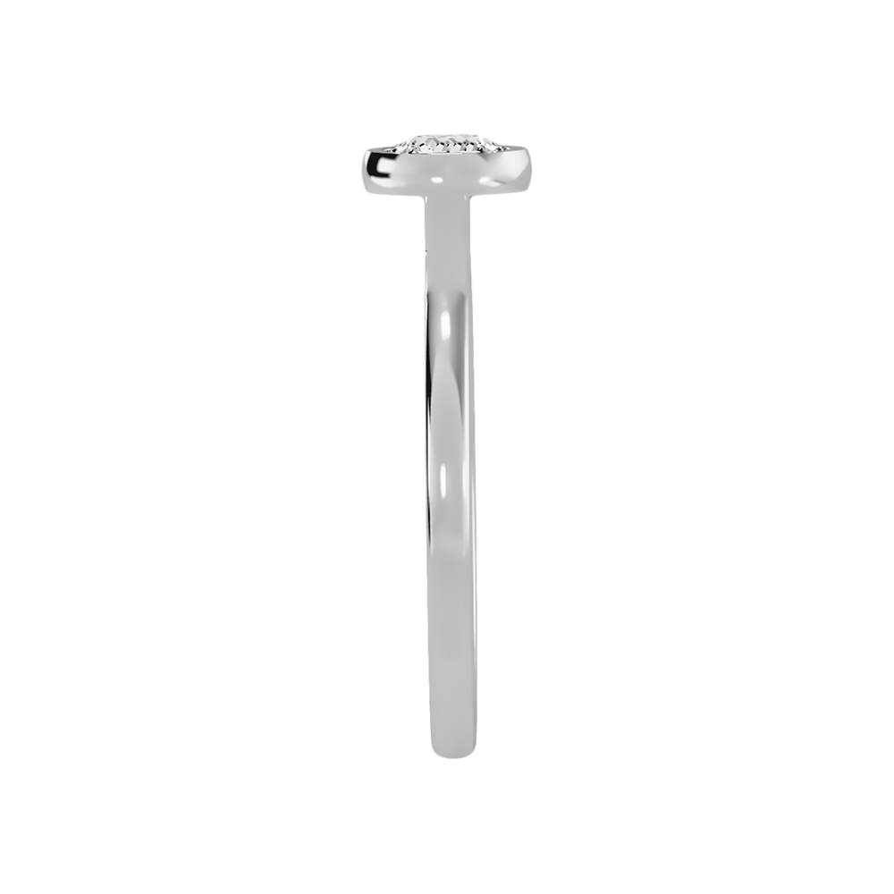 Riparian Solitaire Ring In 925 Sterling Silver - Four