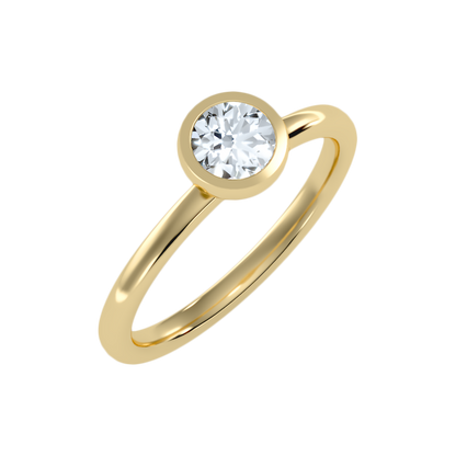 Riparian Solitaire Ring In 925 Sterling Silver - Nine