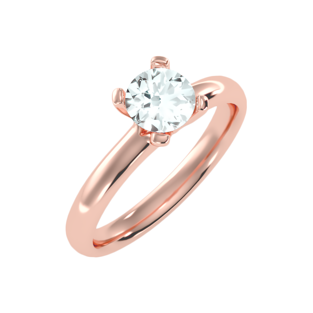 Ripple Solitaire Ring - One