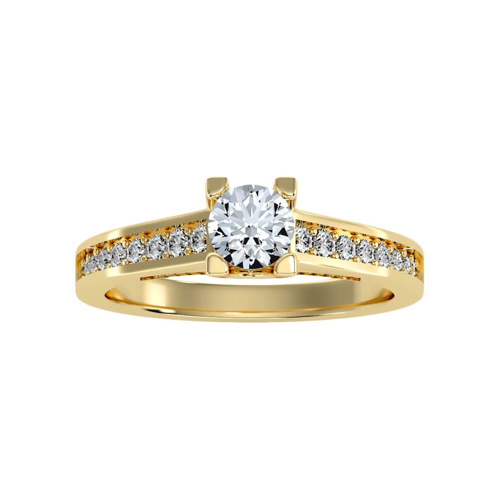 Rizal Solitaire Ring In 925 Sterling Silver - Ten