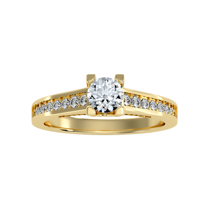 Rizal Solitaire Ring In 925 Sterling Silver - Ten