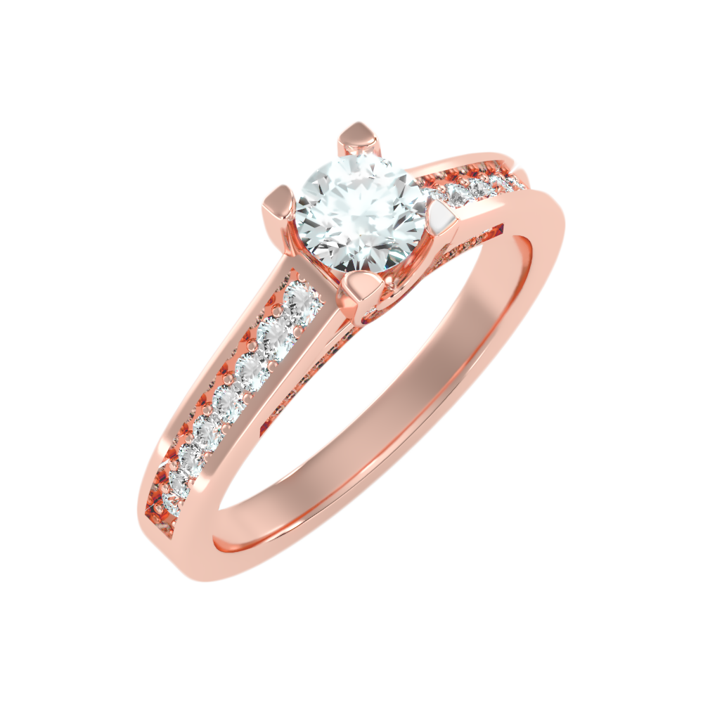 Rizal Solitaire Ring In 925 Sterling Silver - Five