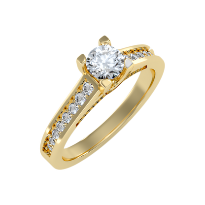 Rizal Solitaire Ring In 925 Sterling Silver - Nine