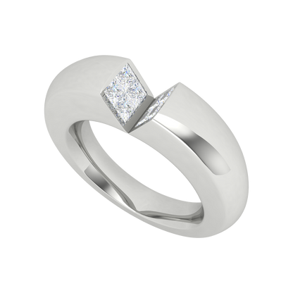 Robinette Deconstructed Ring In 925 Sterling Silver - Five