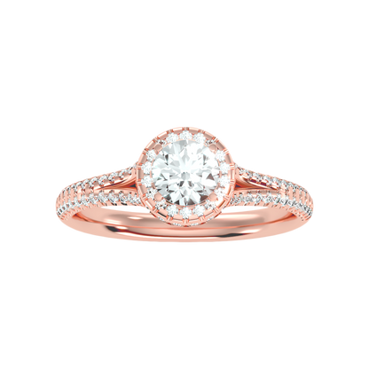 Robust Halo Ring In 925 Sterling Silver - Eleven