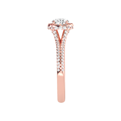 Robust Halo Ring In 925 Sterling Silver - Twelve
