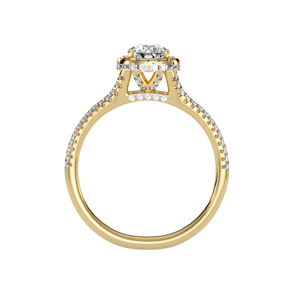 Robust Halo Ring In 925 Sterling Silver - Two