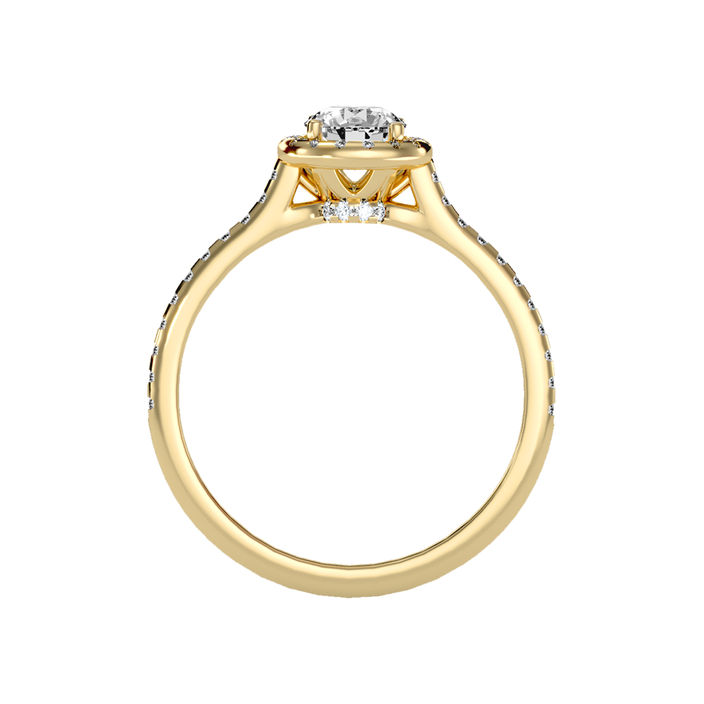 Rollicking Halo Ring - Twelve