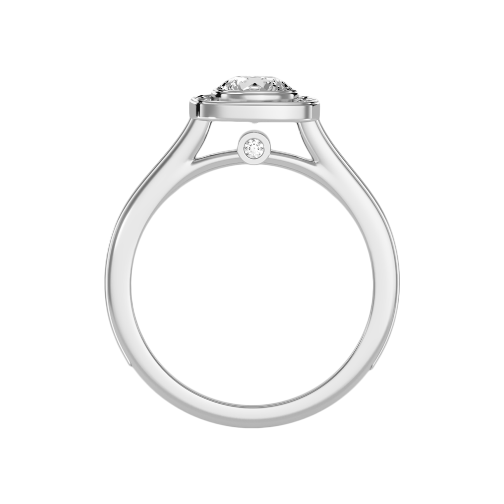 Rollo Halo Ring In 925 Sterling Silver - Two