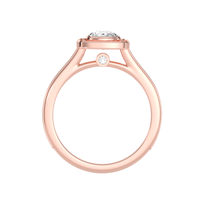 Rollo Halo Ring In 925 Sterling Silver - Six