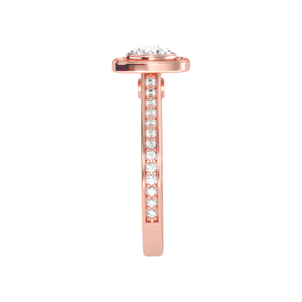 Rollo Halo Ring In 925 Sterling Silver - Eight