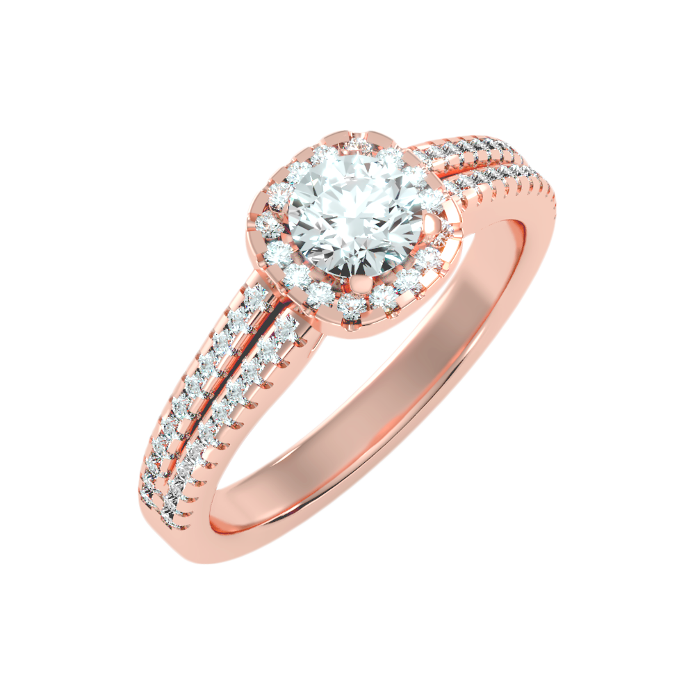 Rose Halo Ring - One
