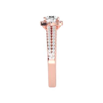 Rose Halo Ring - Four
