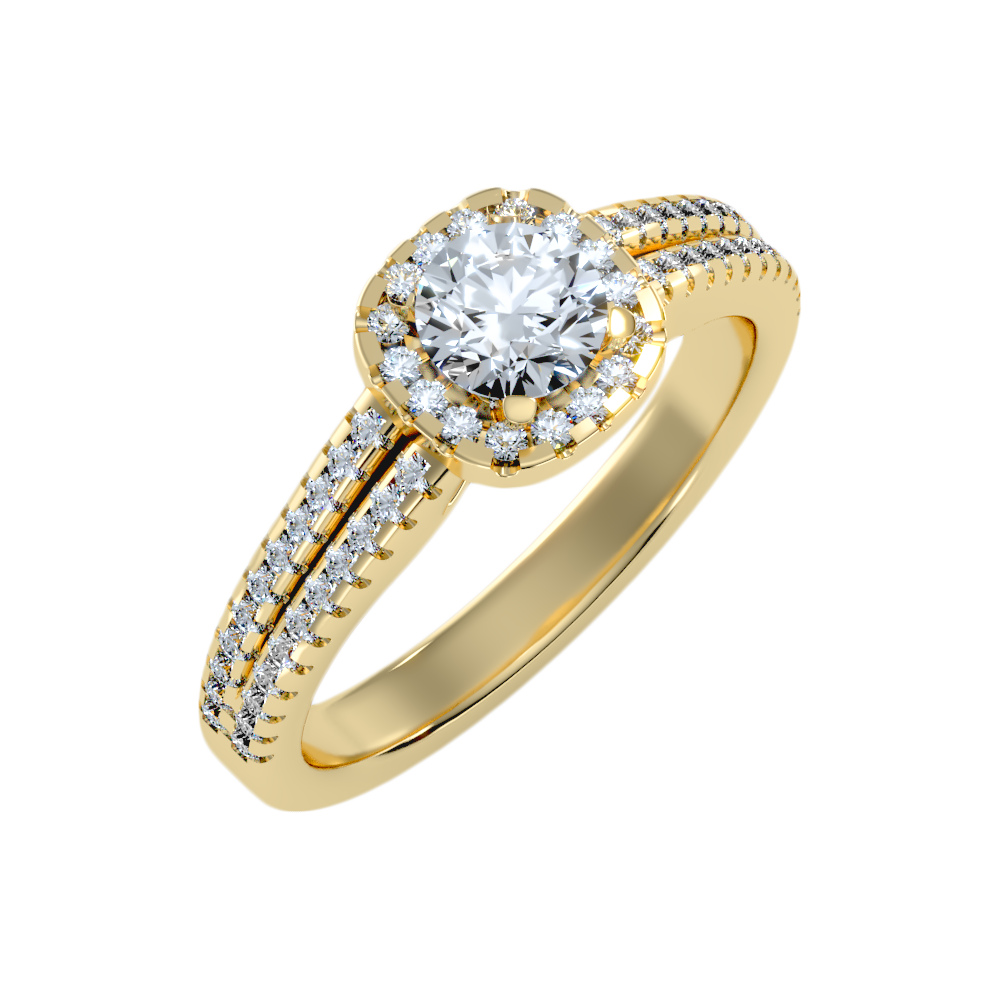 Rose Halo Ring - Nine