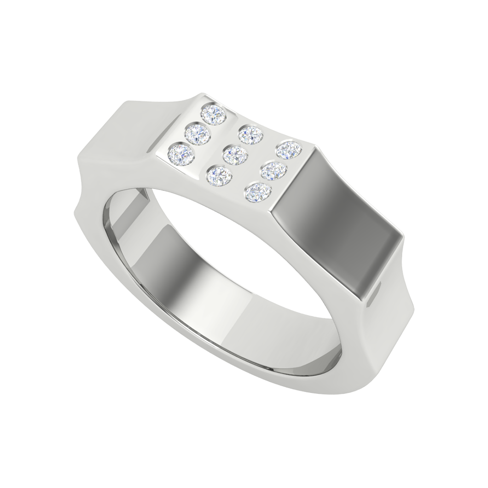 Rouge Broad Band Ring - Five