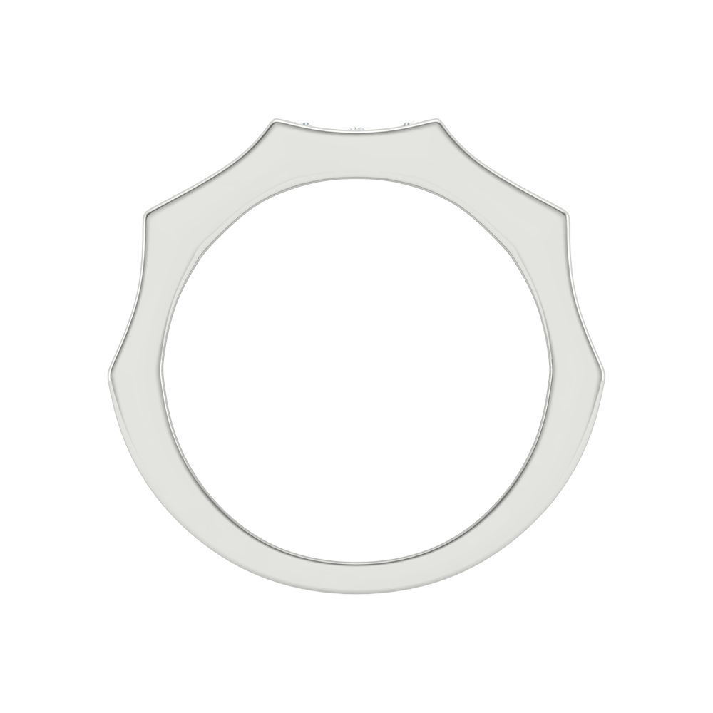 Rouge Broad Band Ring In 925 Sterling Silver - Eight