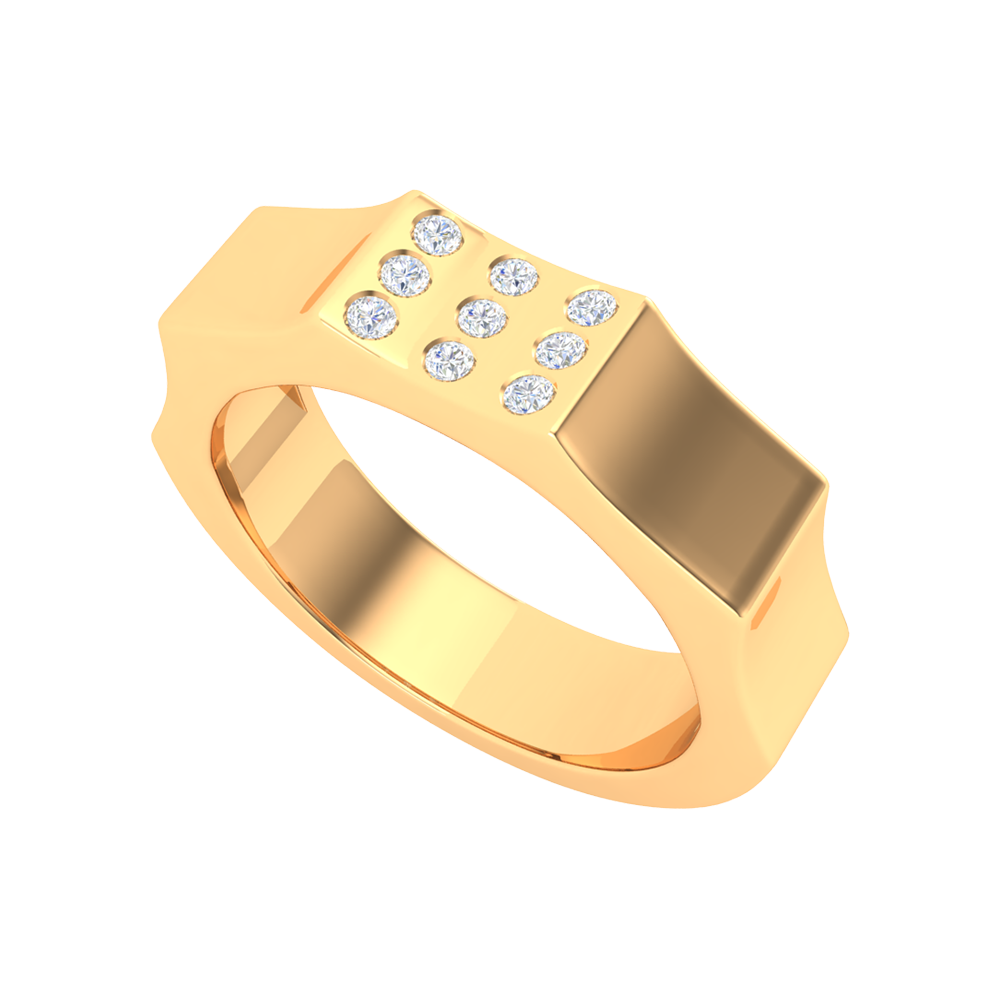 Rouge Broad Band Ring - Nine