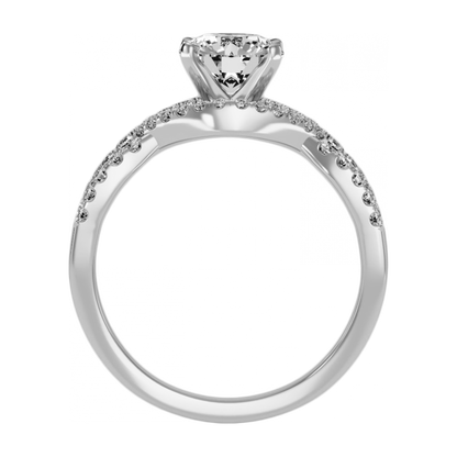 Royale Solitaire Ring In 925 Sterling Silver - One
