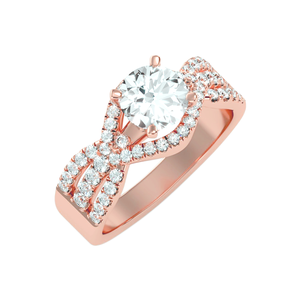 Royale Solitaire Ring In 925 Sterling Silver - Ten