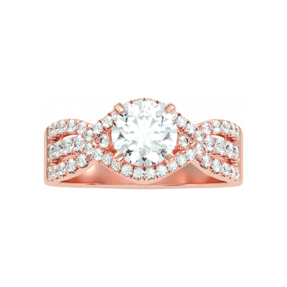 Royale Solitaire Ring In 925 Sterling Silver - Twelve