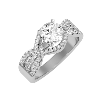 Royale Solitaire Ring In 925 Sterling Silver - Two