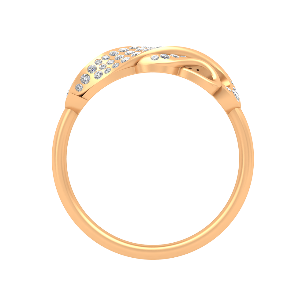 Royal Beautiful Diamond Band In 925 Sterling Silver - Twelve