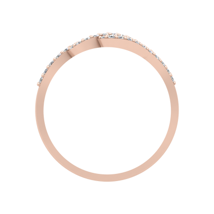 Royal Diamond Band In 925 Sterling Silver - Four