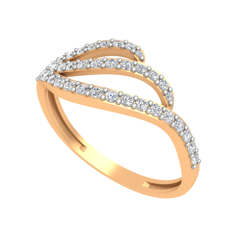 Royal Diamond Band In 925 Sterling Silver - Nine