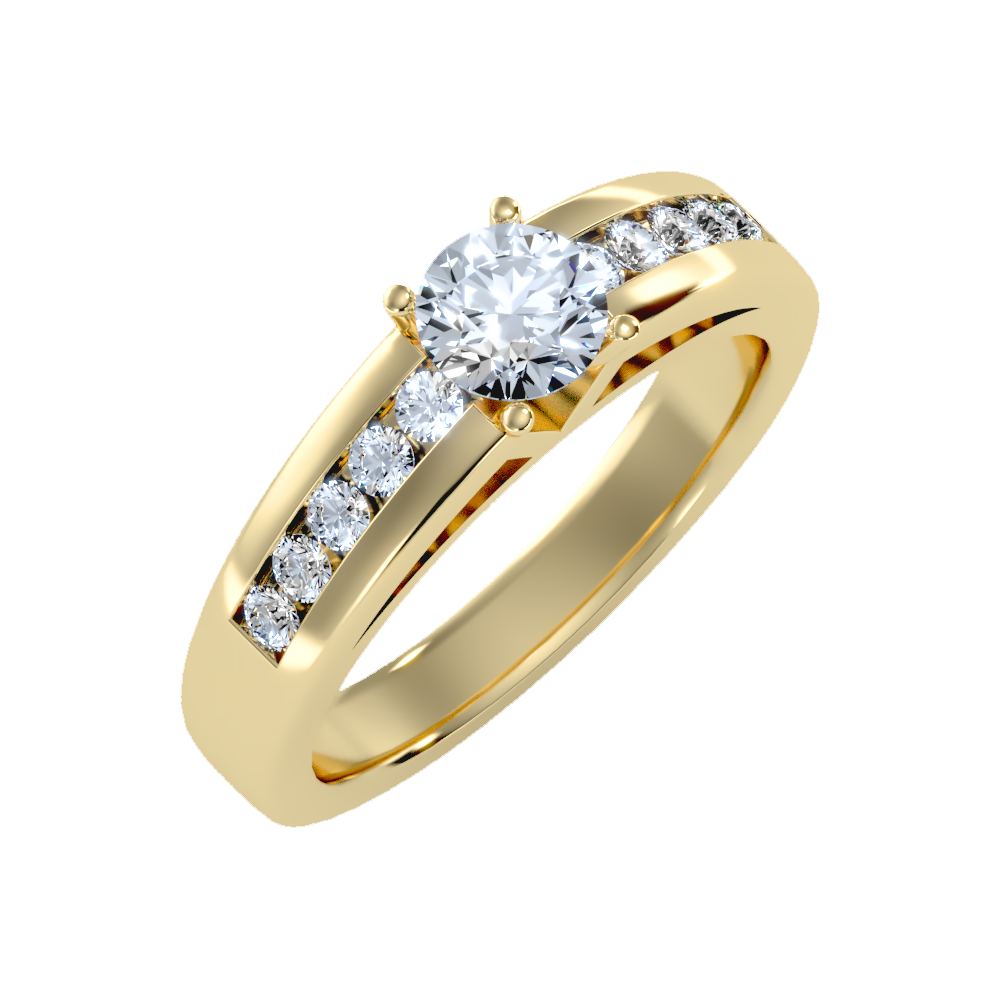 Royal Solitaire Ring In 925 Sterling Silver - One
