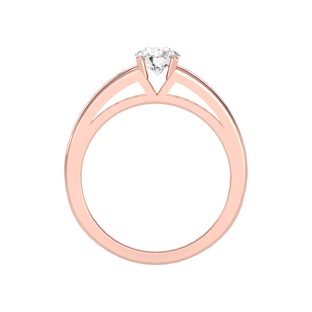Royal Solitaire Ring In 925 Sterling Silver - Ten