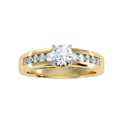 Royal Solitaire Ring In 925 Sterling Silver - Two