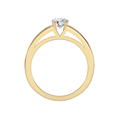 Royal Solitaire Ring In 925 Sterling Silver - Three
