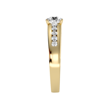 Royal Solitaire Ring In 925 Sterling Silver - Four