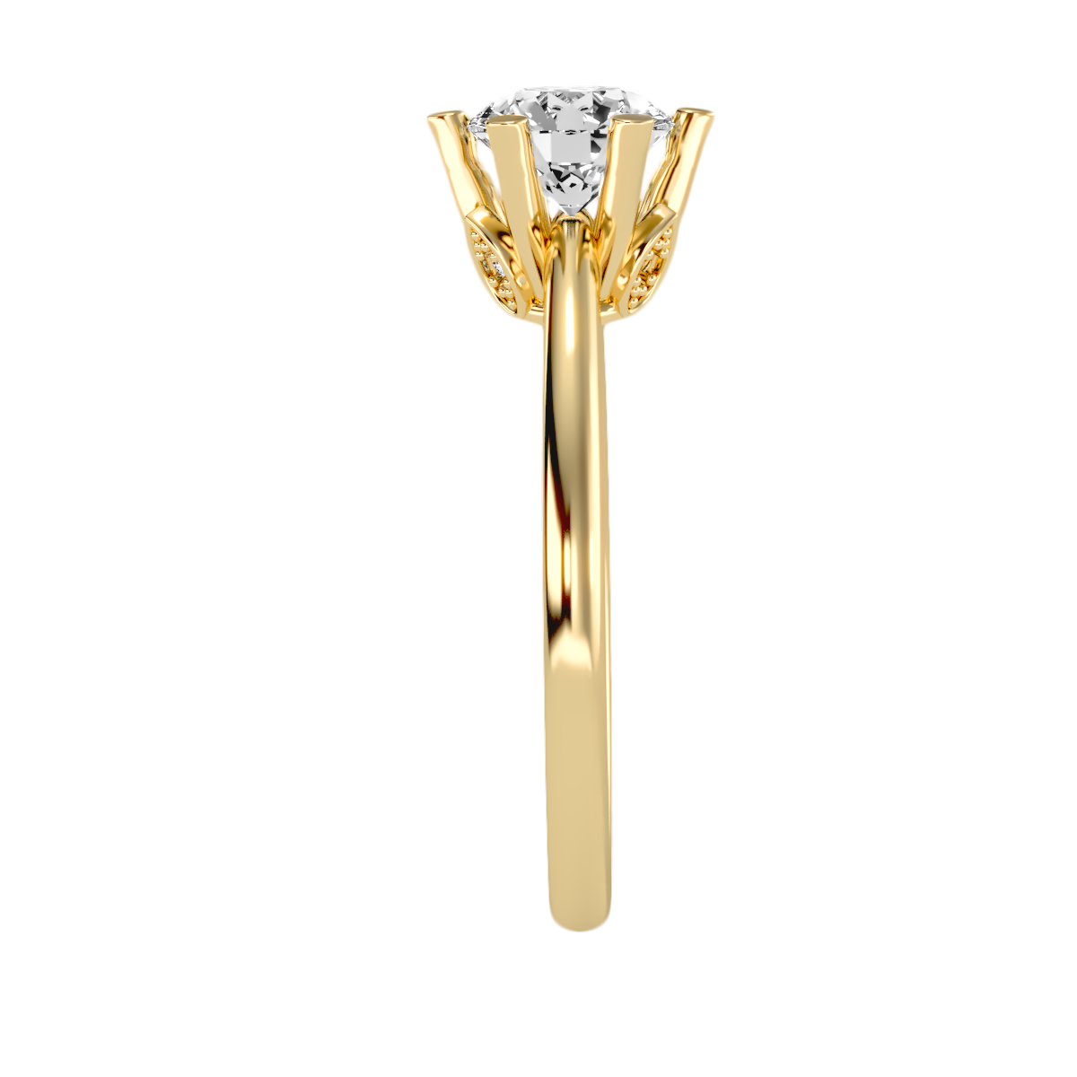 2 Ct. Classic Six Prong Solitaire Moissanite Engagement Ring In 925 Sterling Silver - Thirteen