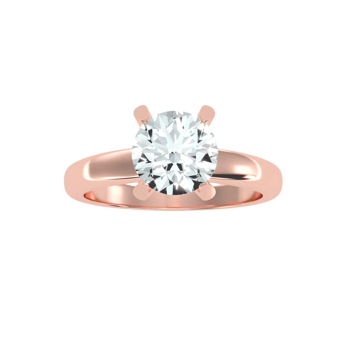 Jebij Signature 2 Carat Moissanite Ring – D Color Vvs1 Sterling Silver With Rhodium Plating - One