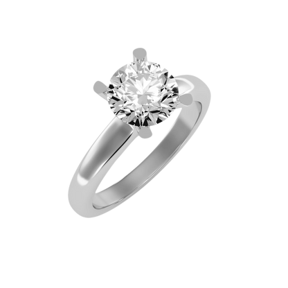 Jebij Signature 2 Carat Moissanite Ring – D Color Vvs1 Sterling Silver With Rhodium Plating - Seven
