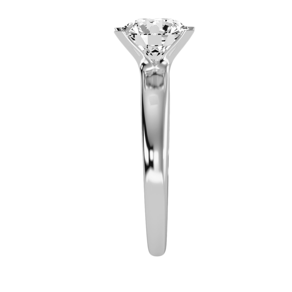 Jebij Signature 2 Carat Moissanite Ring – D Color Vvs1 Sterling Silver With Rhodium Plating - Eight