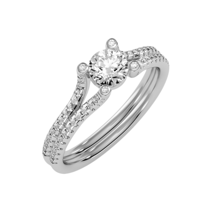 Sangre Solitaire Ring In 925 Sterling Silver - Six
