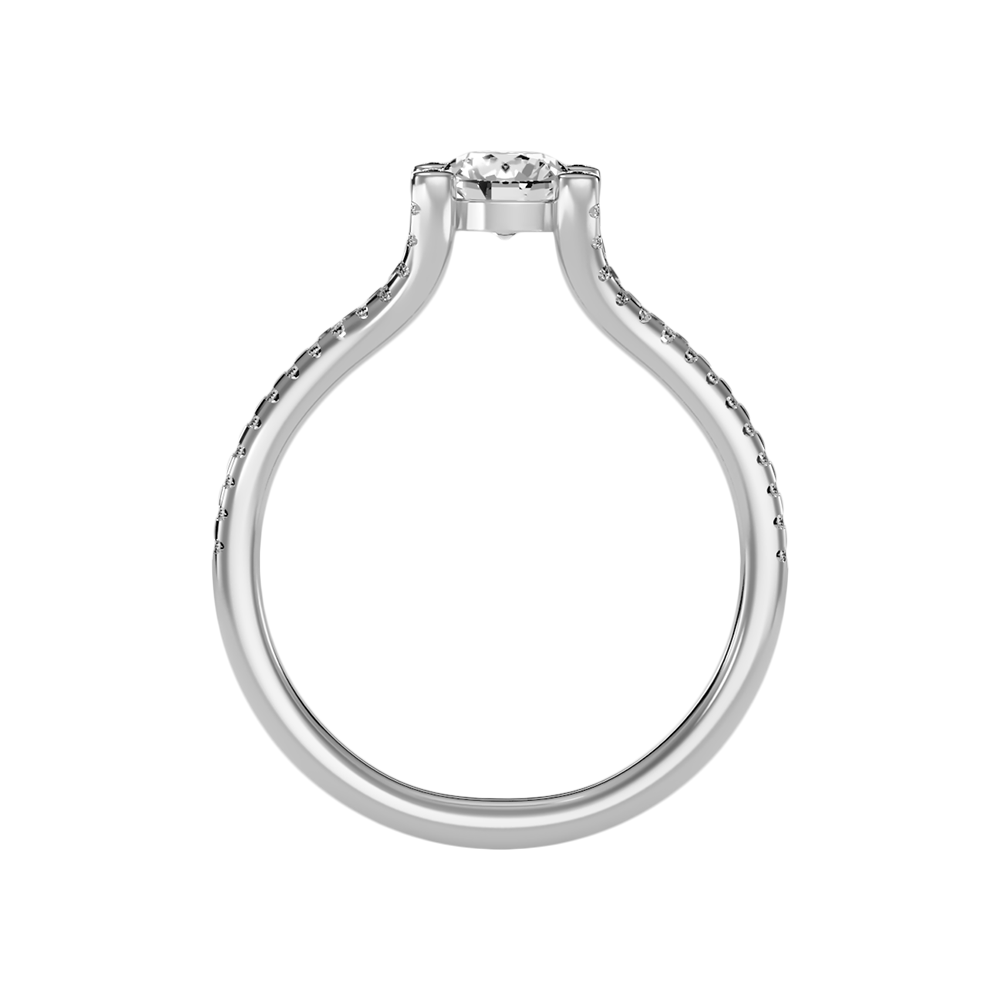 Sangre Solitaire Ring In 925 Sterling Silver - Nine