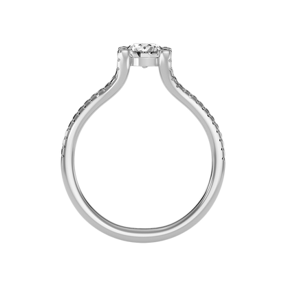 Sangre Solitaire Ring In 925 Sterling Silver - Nine