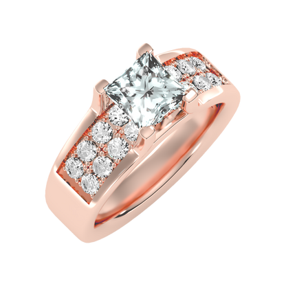 Scintillate Solitaire Ring In 925 Sterling Silver - One