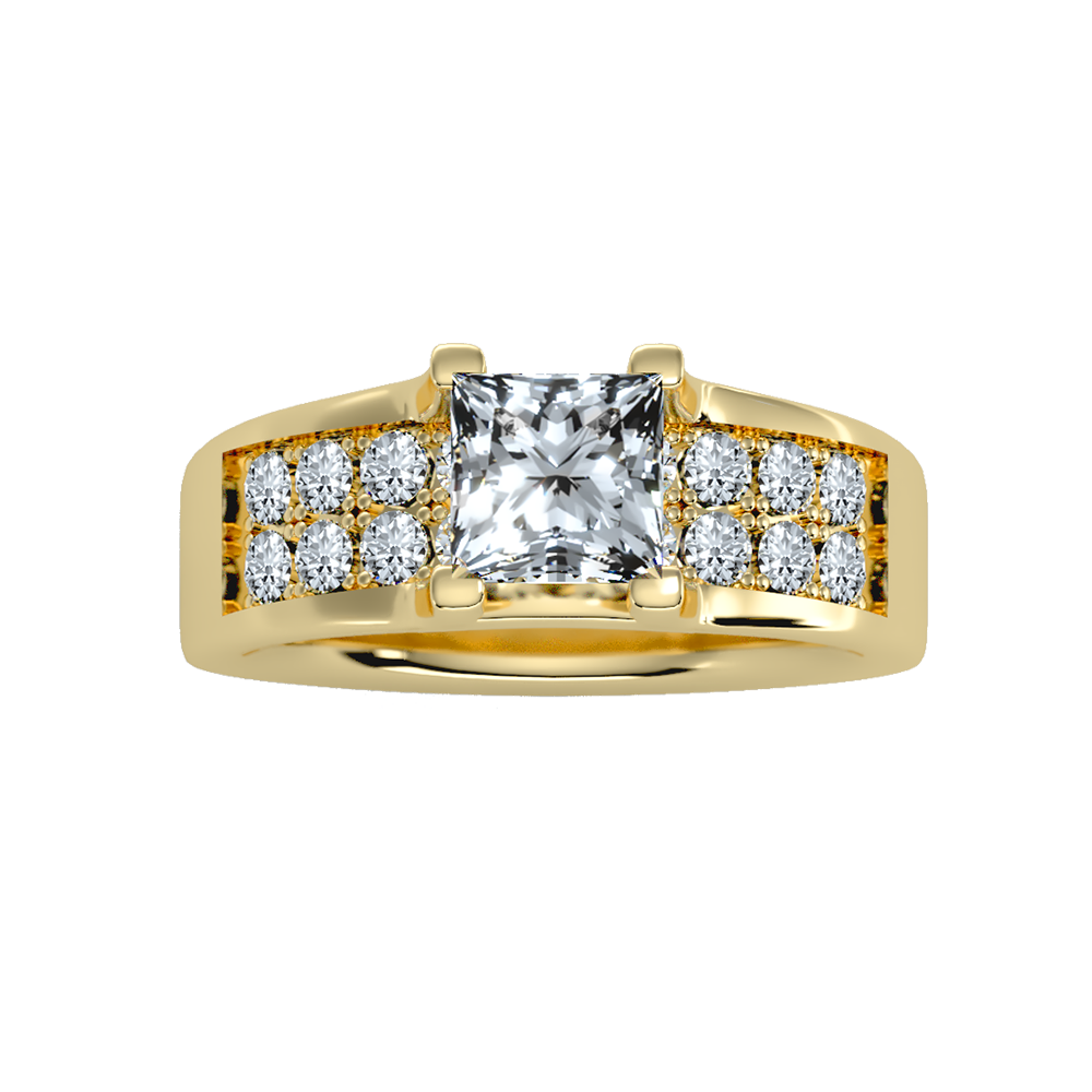 Scintillate Solitaire Ring In 925 Sterling Silver - Ten