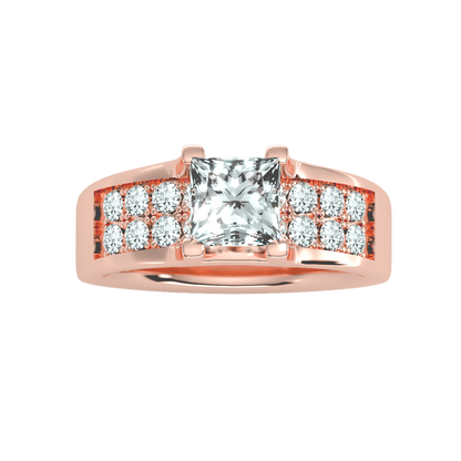 Scintillate Solitaire Ring In 925 Sterling Silver - Two