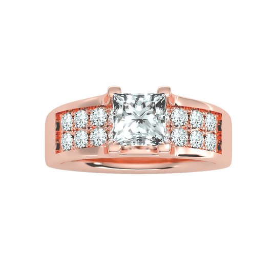Scintillate Solitaire Ring In 925 Sterling Silver - Two