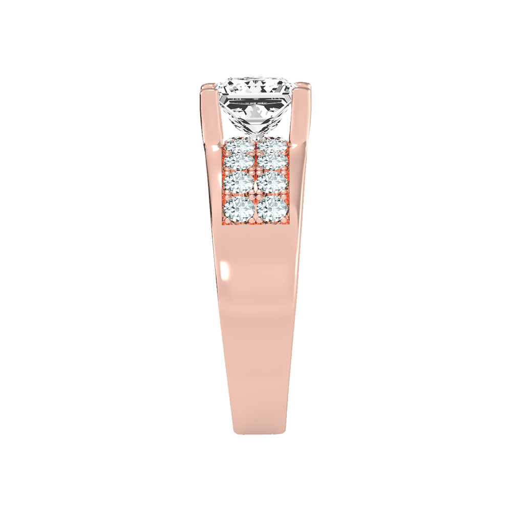 Scintillate Solitaire Ring In 925 Sterling Silver - Four