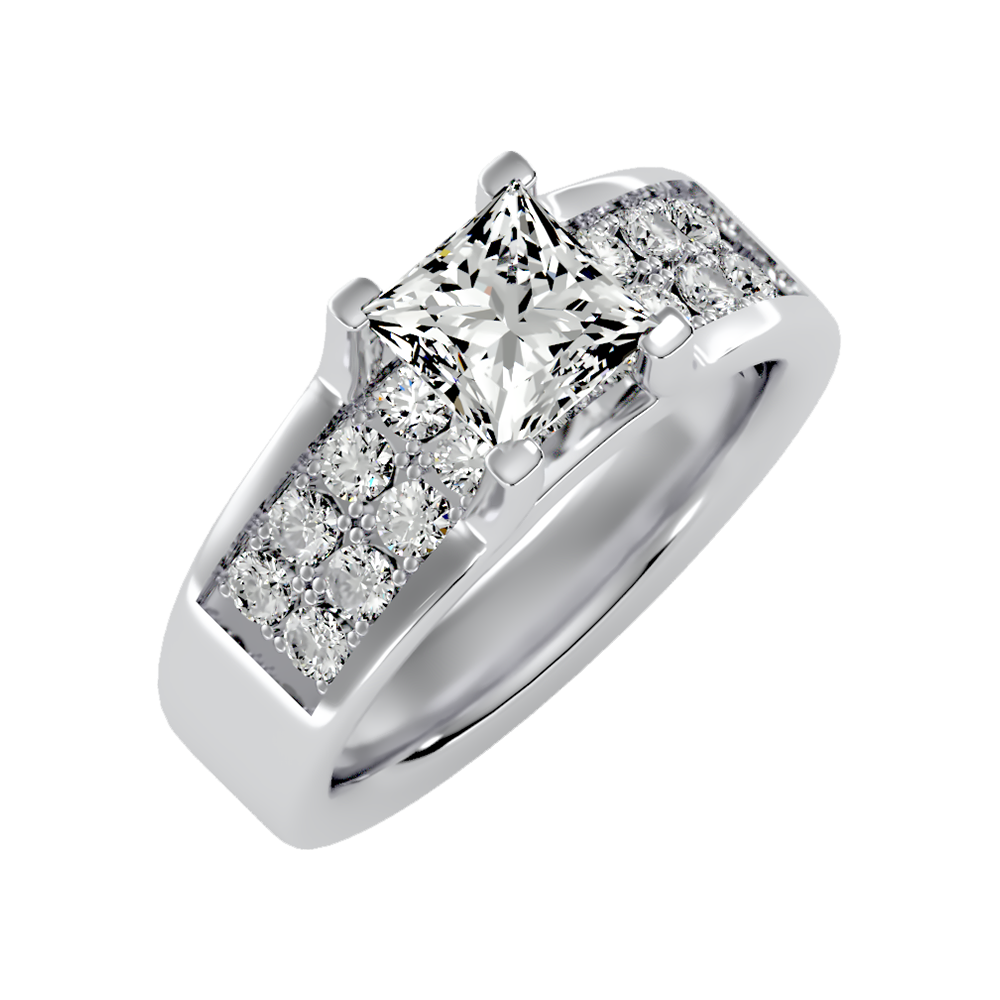 Scintillate Solitaire Ring In 925 Sterling Silver - Five